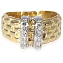 Vintage FOPE Diamond Ring in 18K white gold/Yellow gold 0.09 ctw - Autre Marque