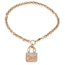 Pulseira Hermès Amulettes Collection Constance Diamond em 18k Rose Gold 0.44 ctw