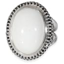David Yurman Cerise White Agate Diamond Ring in Sterling Silver White 0.5 ctw