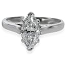 TIFFANY & CO. Bague diamant solitaire marquise en platine E VVS2 1.22 ctw - Tiffany & Co