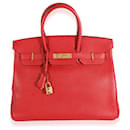 Hermes Rouge Casaque Epsom Birkin 35 GHW - Hermès
