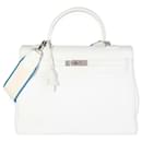 Hermes White Togo Rücksendung Kelly 35 - Hermès