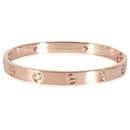Bracelet love cartier fin, 4 Losanges (Or rose) - Cartier