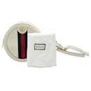 Gucci Ophidia Mini Round Rucksack aus weißem Kalbsleder