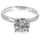 Round Cut Engagement Ring in Platinum D SI1 1.51 ctw - Autre Marque