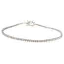 Bracelet micro tennis diamant 14K or blanc 1.00 ctw - Autre Marque