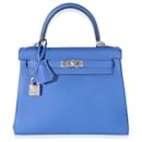 Hermès Bleu Royal Togo Kelly Retourne 25 PHW