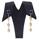 Ceylon Gold and Sapphire Earrings - Autre Marque