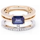 Sapphire and diamond ring. - Autre Marque