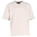 Balenciaga Logo T-Shirt in Beige Cotton
