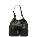 Gucci Leather Drawstring Shoulder Bag Leather Shoulder Bag 001 4030 in Good condition