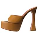 Tan Dalida platform heels - size EU 37.5 - Amina Muaddi