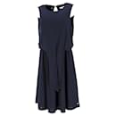 Tommy Hilfiger Womens Knot Dress in Navy Blue Polyester