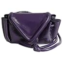 Bottega Veneta Becco shoulder bag in purple textured leather