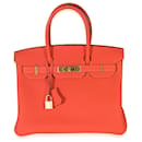 Hermes Orange Poppy Togo Birkin 30 GHW - Hermès