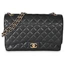 Chanel Black Caviar Maxi lined Flap Bag
