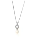 Cartier Himalia Pearl Pendant in 18K white gold 0.25 ctw