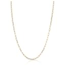Mini Paperclip Chain Necklace in 14k yellow gold - Autre Marque