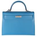 Hermes Epsom Bleu Esmirna Sellier Kelly 35 PHW - Hermès