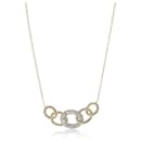 Gabriel & Co. Two Toned Chain Link Necklace in 14KT gold 0.20 ctw - Autre Marque