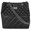 Chanel Black calf leather Tall 2.55 Reissue Tote