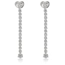 Roberto Coin Cento Boucles d'oreilles pendantes en forme de tulipe avec diamants 18K or blanc 4 1/5 ctw