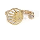 Dior Rose Céleste Mother-of-pearl & Diamond Open Ring 18k yellow gold 0.06 ctw