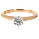 TIFFANY & CO. Diamond Engagement Ring in 18k pink gold/Platinum F IF 0.3 ctw - Tiffany & Co