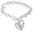 Gucci GG Cutout Heart Charm Bracelet in Sterling Silver