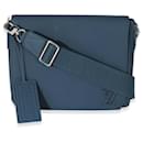 Borsa a tracolla Aerogram Takeoff in pelle bovina blu Louis Vuitton