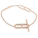 Hermès Ever Chaine D'Ancre Bracelet, Small Model in 18KT Rose Gold 0.37ctw