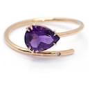 RAY Amethyst and Gold Ring - Autre Marque