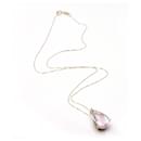 Gold necklace with pink Morganite. - Autre Marque