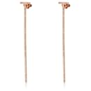 TIFFANY & CO. Orecchini Tiffany T con barra di filo allungata in 18k Rose Gold 0.47 ctw - Tiffany & Co