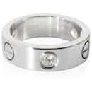 Cartier Love Ring , 3 Diamantes (OURO BRANCO)