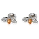 TIFFANY & CO. Paper Flowers Diamonds & Spessartine Firefly Earrings in Platinum - Tiffany & Co