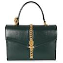 Gucci Green Leather Small 1969 Sylvie Top Handle Bag