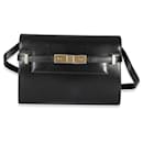 Borsa Manhattan piccola in pelle Box nera di Saint Laurent