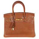 Hermes Fauve Natural Barenia Faubourg Birkin 30 GHW - Hermès