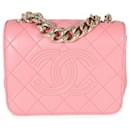 Chanel Pink gesteppte Beauty Begins Flap Bag aus Kalbsleder