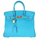 Hermès Bleu Zanzíbar Swift Birkin 25 GHW