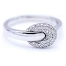 Bague Boucle en Or Blanc et Diamants. - Autre Marque