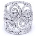 Ring in white gold and diamonds. - Autre Marque