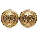 Chanel Gold CC Clip On Earrings