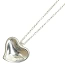 Tiffany & Co Silver Heart Pendant Necklace Metal Necklace in Good condition