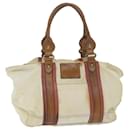BURBERRY Blue Label Tote Bag Toile Beige Auth bs11502 - Burberry
