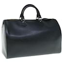 Louis Vuitton Epi Speedy 35 Hand Bag Black M42992 LV Auth 64285