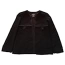 casaco de lã preto chanel 15NO - Chanel