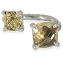 David Yurman Bague Chatelaine Bypass Citrines Citron en Argent Sterling