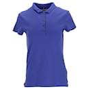Tommy Hilfiger Womens Slim Fit Stretch Cotton Polo in Blue Cotton